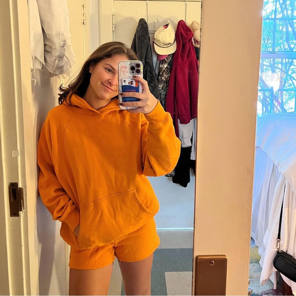Orange Aritzia Sweatset